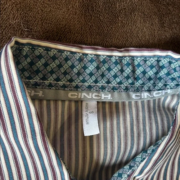 Cinch Womens Striped Button Down Shirt. Sz Small - Picture 2 of 7